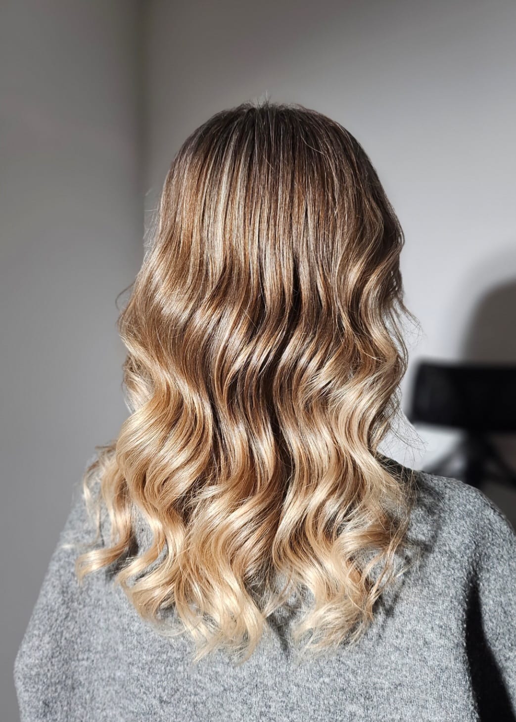 Balayage-Ergebnis, warme Farbverläufe